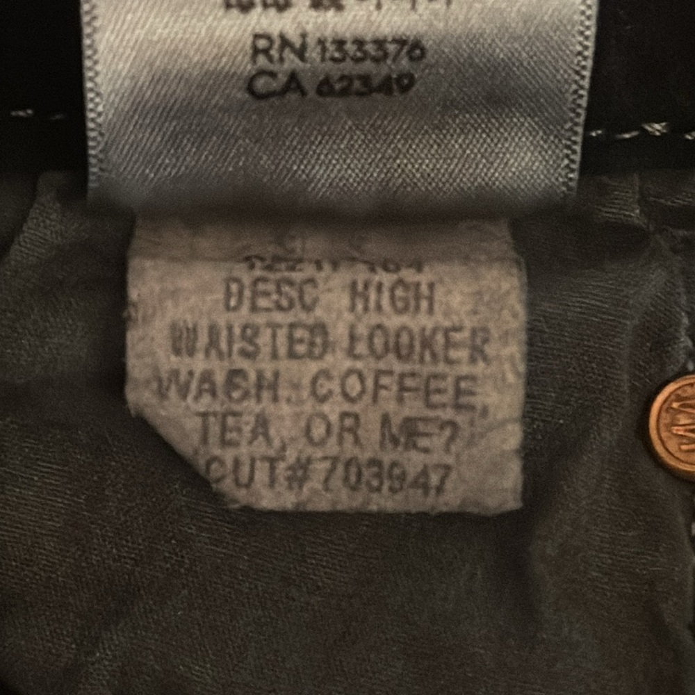 MOTHER High Waisted Looker Ankle Denim Jeans Size 27 Coffee, Tea or Me Wash Blue - Picture 10 of 10